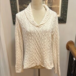 Cozy Cable Knit Cream Sweater